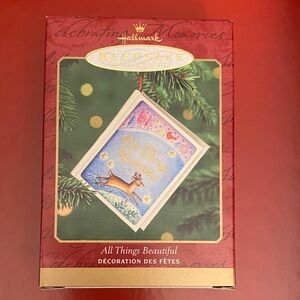 Hallmark Keepsake Ornament - Blue and Gold Reindeer Design